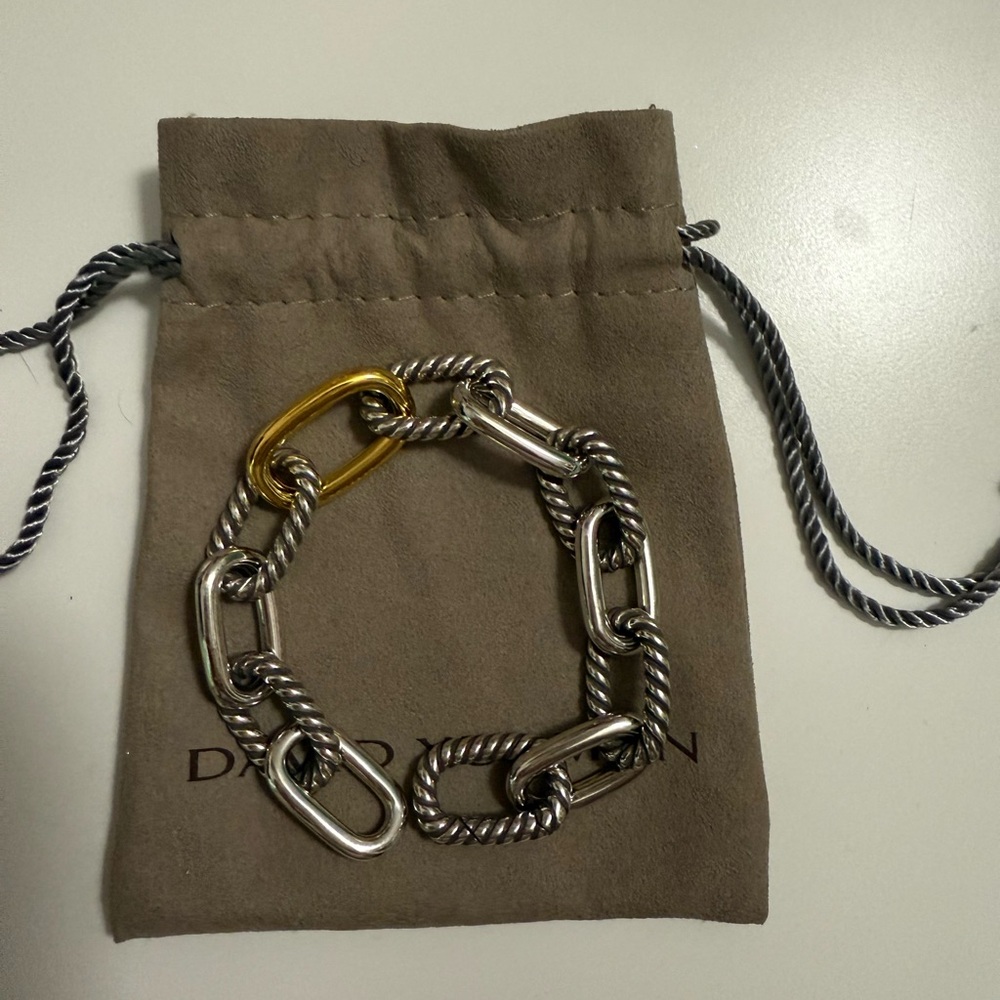 David Yurman Silver and Gold Bracelet